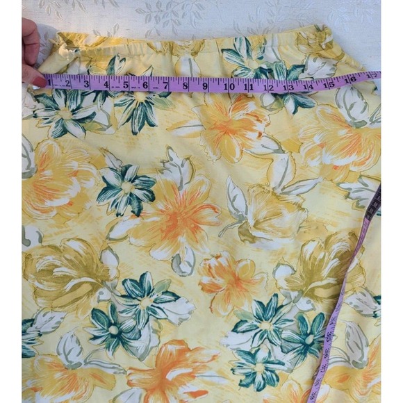 Y2K 90s Retro Coquette Coconut Girl Size Small 100% Silk Floral ‎ Skirt - Picture 12 of 12